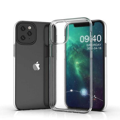 iPhone 12 Uyumlu MKST Süper Silikon Kılıf-Renksiz