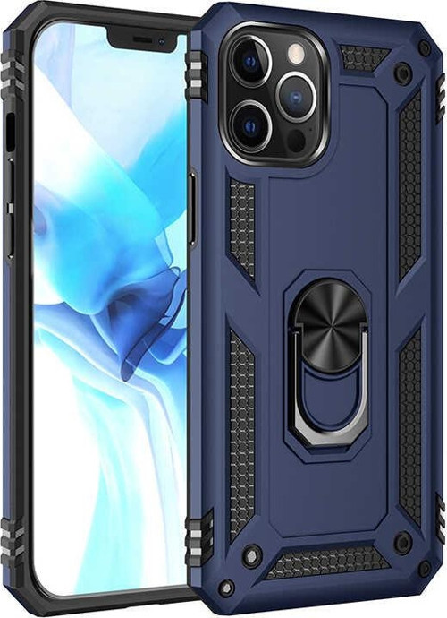 iPhone 12 Pro Max Uyumlu MKST Vega Kılıf-Mavi