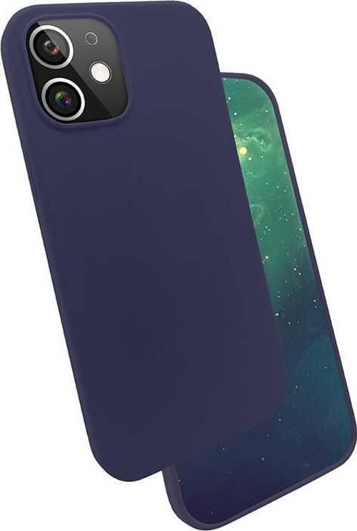 iPhone 12 Uyumlu MKST Silk Silikon-Lacivert