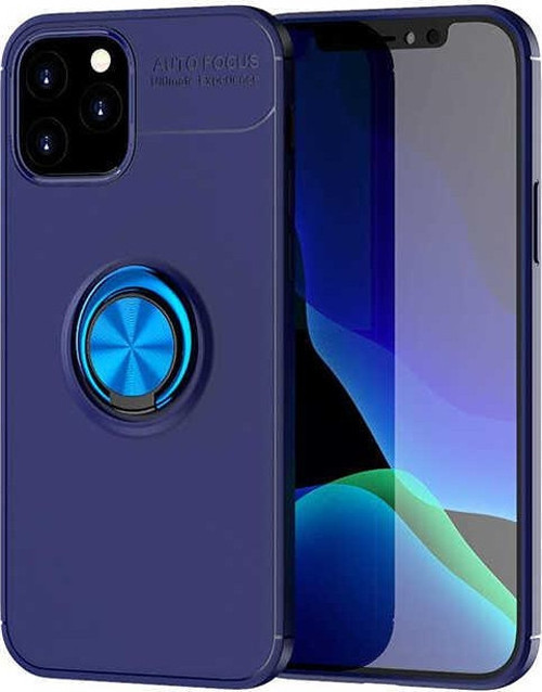 iPhone 12 Pro Max Uyumlu MKST Ravel Silikon Kılıf-Mavi