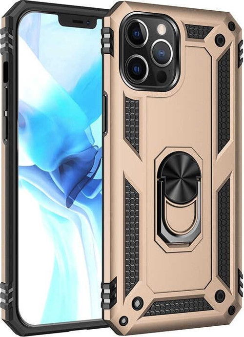 iPhone 12 Pro Max Uyumlu MKST Vega Kılıf-Gold