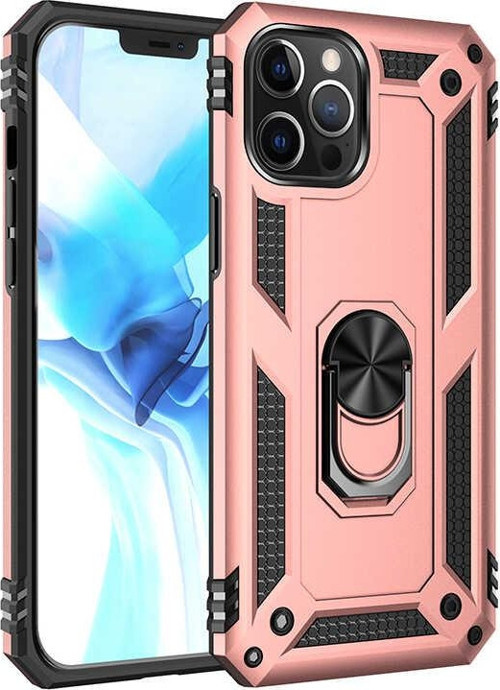 iPhone 12 Pro Uyumlu MKST Vega Kılıf-Rose Gold