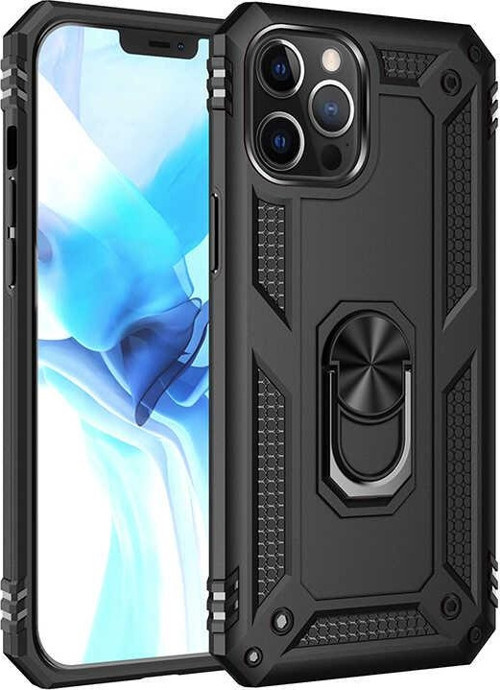 iPhone 12 Pro Uyumlu MKST Vega Kılıf-Siyah