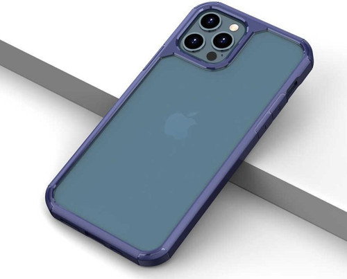 iPhone 12 Pro Max Uyumlu MKST Roll Kılıf-Mavi