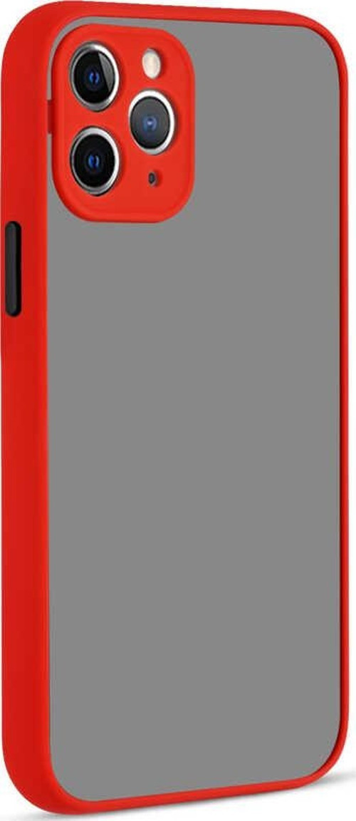 iPhone 12 Pro Max Uyumlu MKST Hux Kılıf-Kırmızı