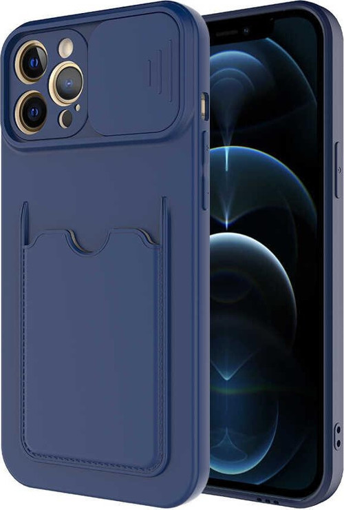 iPhone 12 Pro Uyumlu MKST Kartix Kılıf-Lacivert