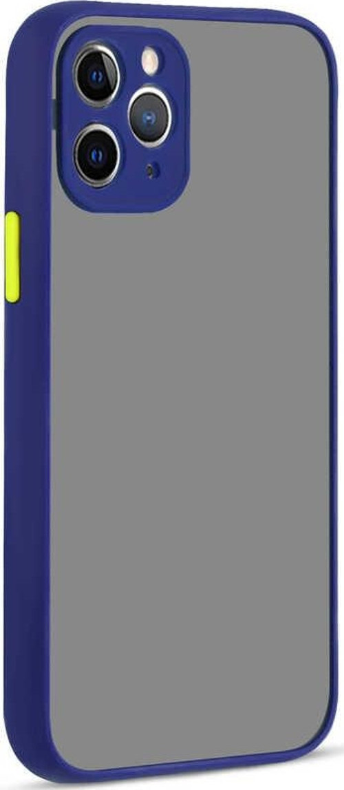 iPhone 12 Pro Max Uyumlu MKST Hux Kılıf-Lacivert