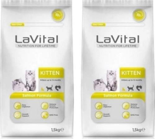 Somon Balıklı Yavru Kedi Maması 1,5 kg 2 Adet