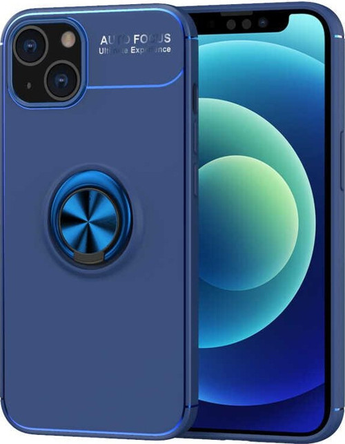 iPhone 13 Uyumlu MKST Ravel Silikon Kılıf-Mavi
