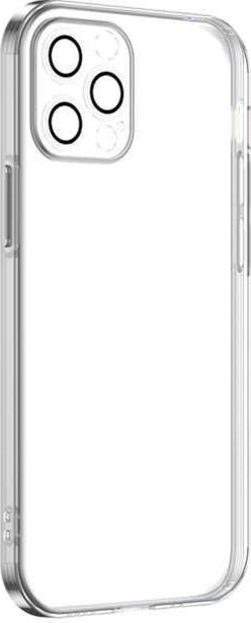 iPhone 12 Pro Uyumlu MKST Krep Kılıf-Renksiz