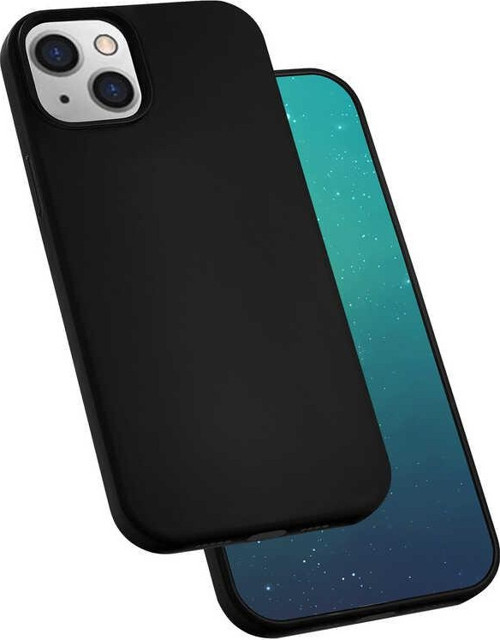 iPhone 13 Uyumlu MKST Silk Silikon-Siyah