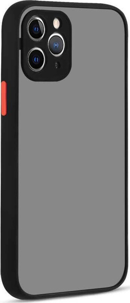 iPhone 12 Pro Max Uyumlu MKST Hux Kılıf-Siyah