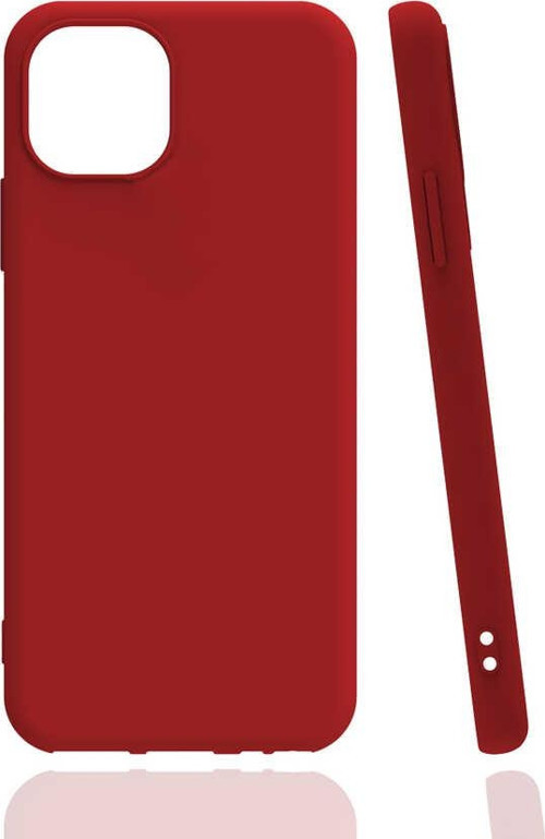iPhone 13 Mini Uyumlu MKST Biye Silikon-Kırmızı