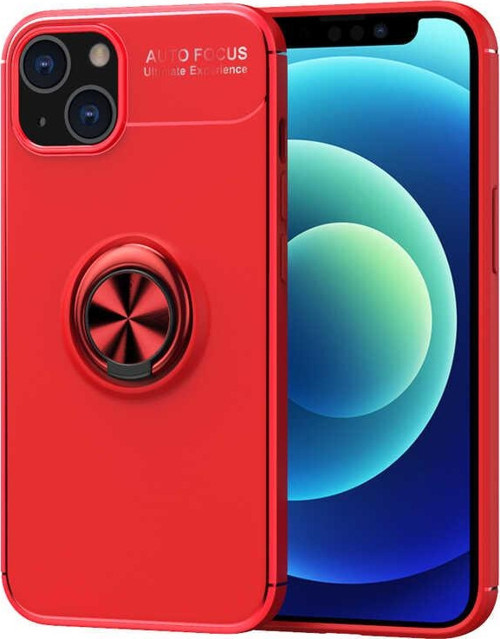 iPhone 13 Mini Uyumlu MKST Ravel Silikon Kılıf-Kırmızı