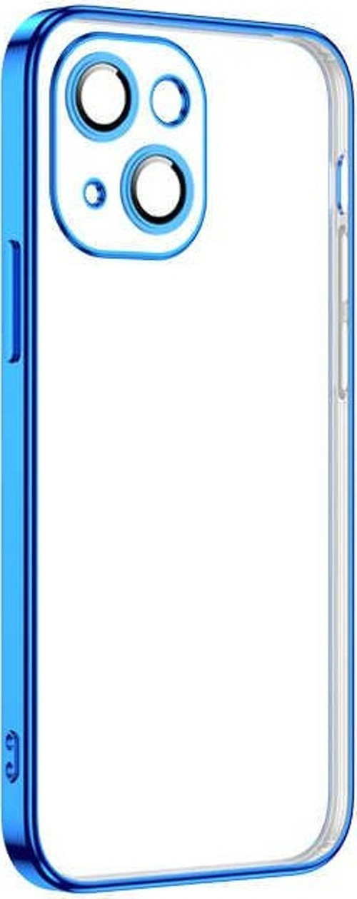 iPhone 13 Mini Uyumlu MKST Krep Kılıf-Mavi