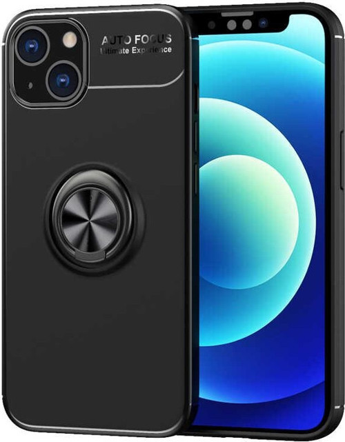 iPhone 13 Mini Uyumlu MKST Ravel Silikon Kılıf-Siyah