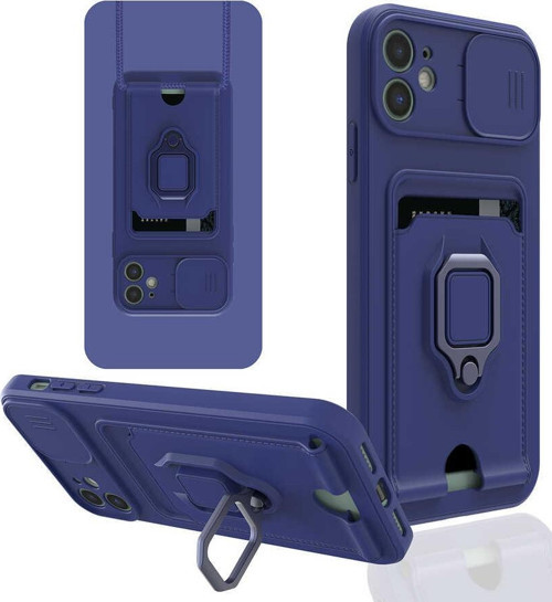 iPhone 11 Uyumlu MKST Pelit Kılıf-Lacivert