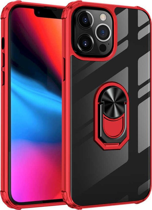 iPhone 13 Pro Uyumlu MKST Mola Kılıf-Kırmızı
