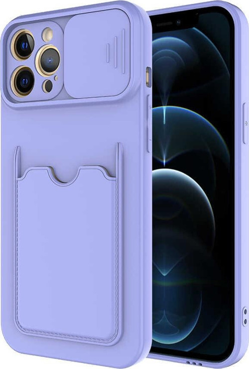 iPhone 12 Pro Uyumlu MKST Kartix Kılıf-Lila