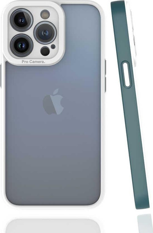 iPhone 13 Pro Uyumlu MKST Mima Kılıf-Koyu Yeşil