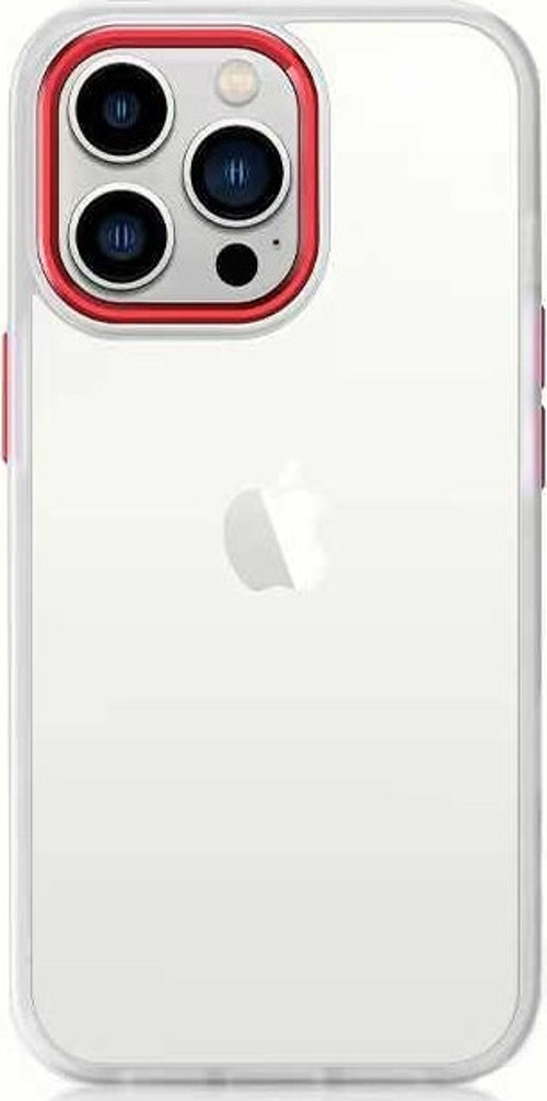 iPhone 11 Uyumlu MKST Krom Kılıf-Kırmızı