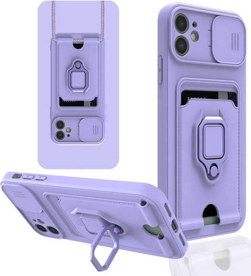 iPhone 11 Uyumlu MKST Pelit Kılıf-Lila