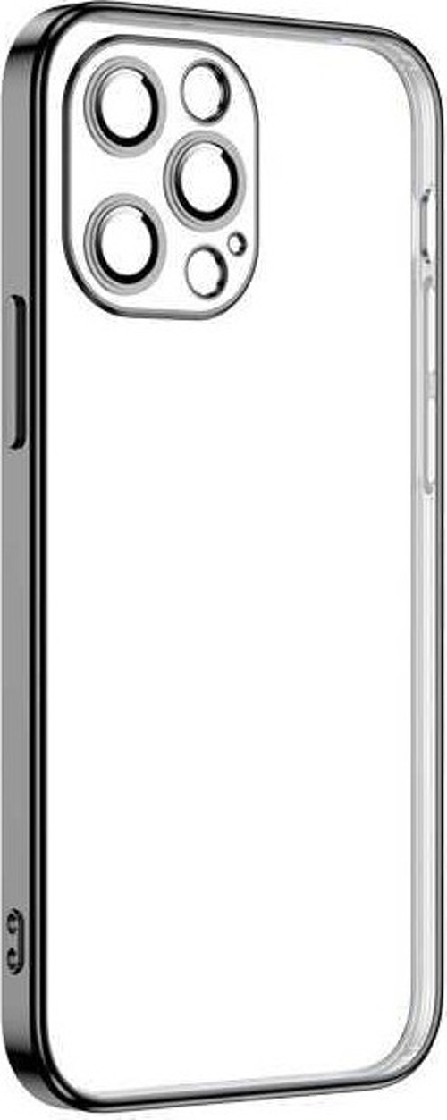 iPhone 12 Pro Uyumlu MKST Krep Kılıf-Siyah