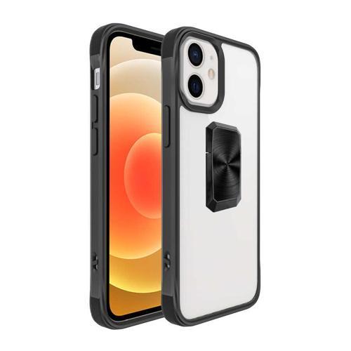 iPhone 12 Uyumlu MKST V-Bax Kılıf-Siyah