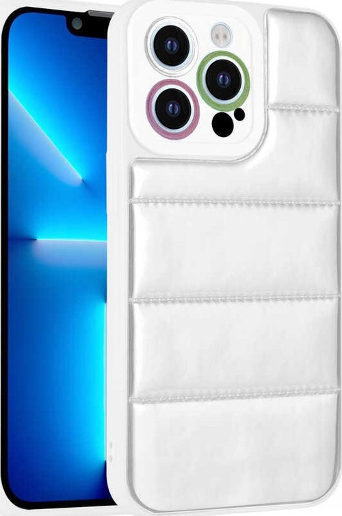 iPhone 12 Pro Max Uyumlu Kamera Korumalı AiHTTgli Renkli MKST Seksek Kılıf-Gümüş