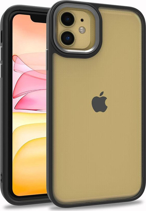 iPhone 12 Uyumlu MKST Flora Kılıf-Siyah