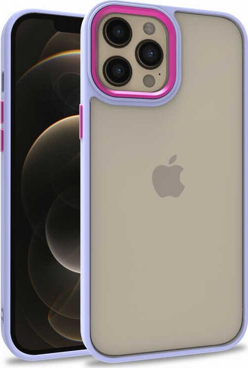 iPhone 12 Pro Max Uyumlu MKST Flora Kılıf-Lila