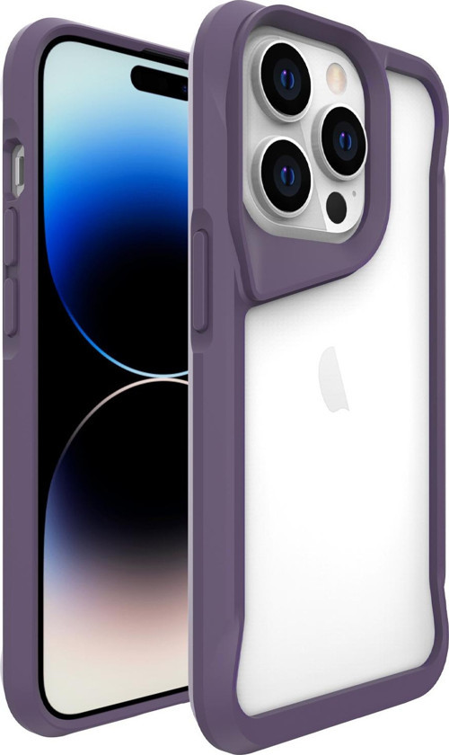 iPhone 14 Pro Uyumlu MKST T-Max Kılıf-Derin Mor