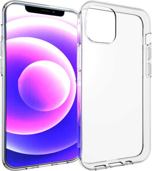 iPhone 14 Plus Uyumlu MKST Süper Silikon Kılıf-Renksiz
