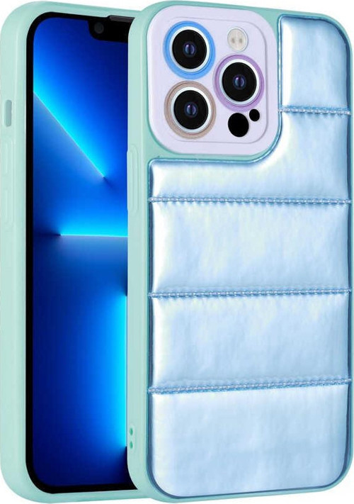 iPhone 12 Pro Max Uyumlu Kamera Korumalı AiHTTgli Renkli MKST Seksek Kılıf-Mavi