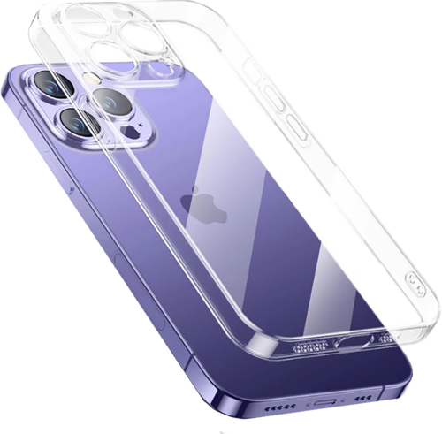 iPhone 14 Pro Uyumlu Şeffaf Sert PC MKST Vayt Kılıf-Renksiz