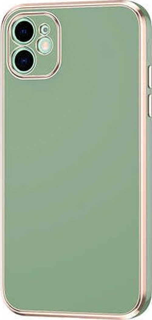 iPhone 12 Uyumlu MKST Bark Kılıf-Açık Yeşil