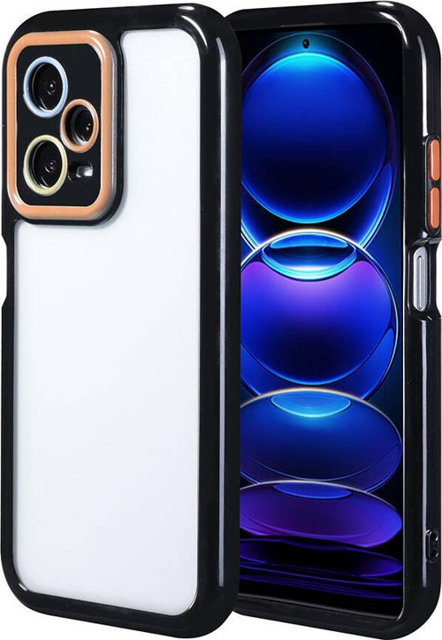 Xiaomi Redmi Note 12 Pro 5G Kılıf Kamera Korumalı Renkli Kenar ve Çerçeve Tasarımlı MKST Vitamin Kap