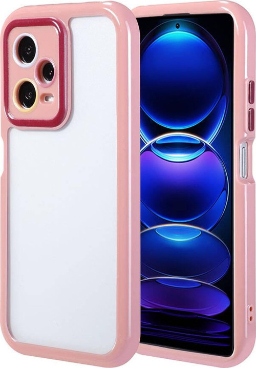 Xiaomi Redmi Note 12 Pro 5G Kılıf Kamera Korumalı Renkli Kenar ve Çerçeve Tasarımlı MKST Vitamin Kap