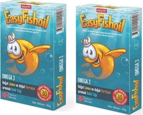 Easy Fishoil Easy Fish Oil 30 Jel Tablet x 2 Adet