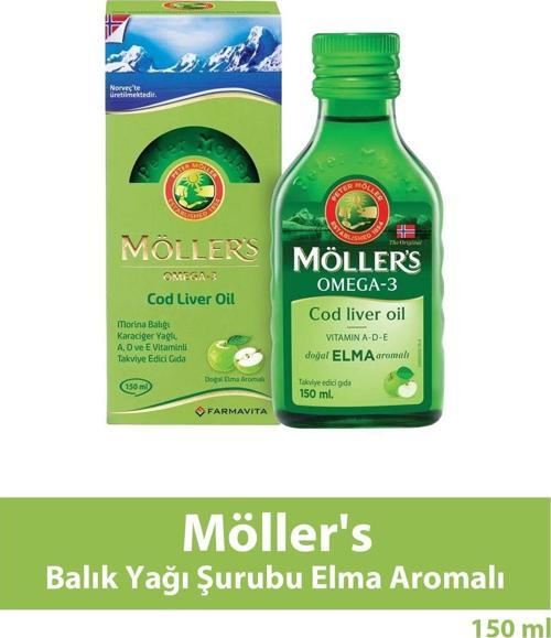 Möllers Balık Yağı Şurubu Elma Aromalı 150 ml
