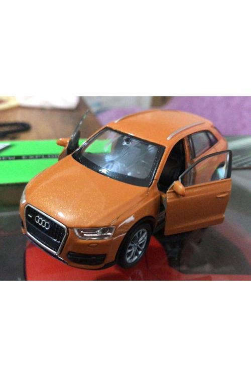 Oyuncak Model Metal Araba 1/36 Çek Bırak Turuncu Audi Q3 Jeep