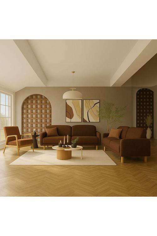 Bohem Koltuk Takımı, Oturma Grubu 3+3+1 Full Paket (2 Koltuk 1 Berjer) (Sandıklı-Yataklı)