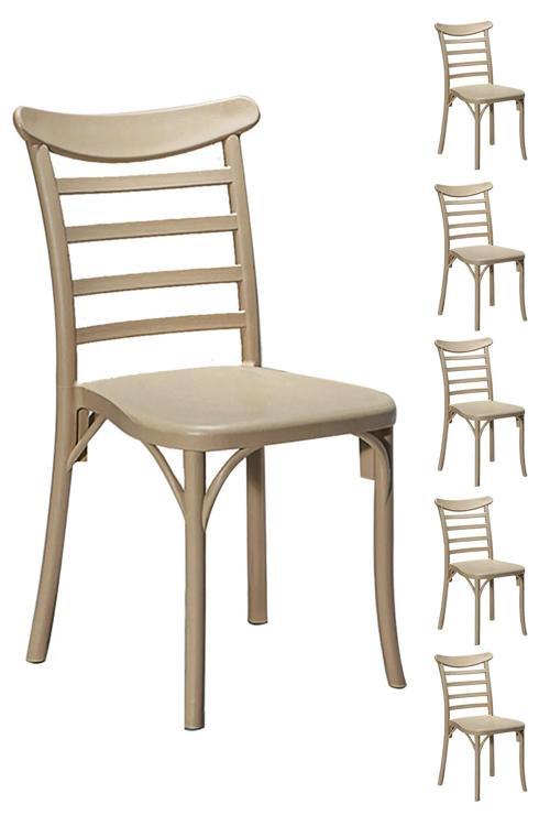 6 Adet Efes Cappucino Sandalye / Balkon-Bahçe-Mutfak