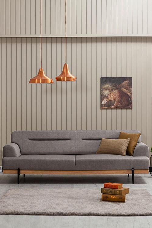 Linen Üçlü Salon&Oturma Odası Kanepe - Antrasit