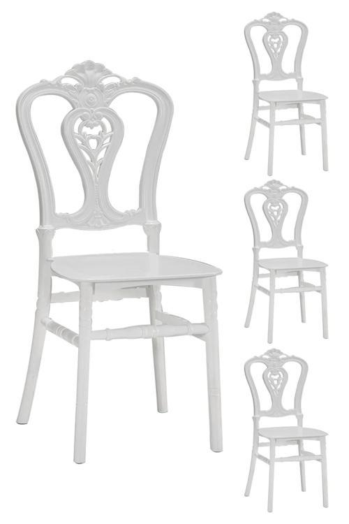 4 Adet Carisma Beyaz Sandalye / Balkon-Bahçe-Mutfak