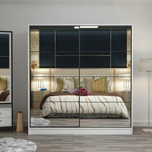 Kale210Y 2K Sürgülü Dolap 220G - Byz Aynalı