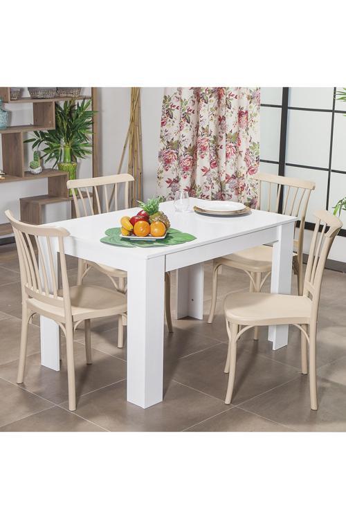 Arda / Violet Mutfak Masa Takımı 4 Sandalye 1 Masa- Cappucino