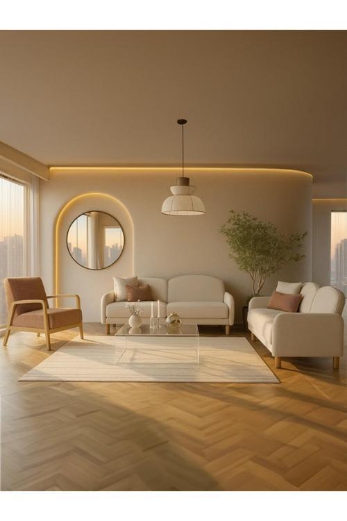 Vera Koltuk Takımı, Oturma Grubu 3+3+1 Full Paket (2 Koltuk 1 Berjer) (Sandıklı-Yataklı)