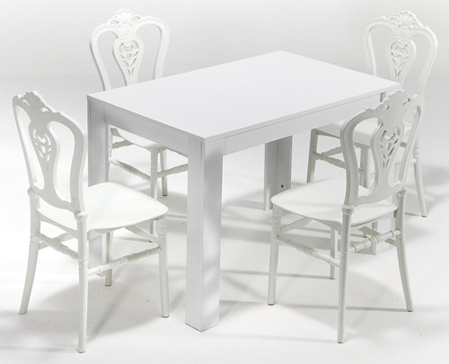 Beyaz Arda Carisma Mutfak Masa Takımı 4 Sandalye