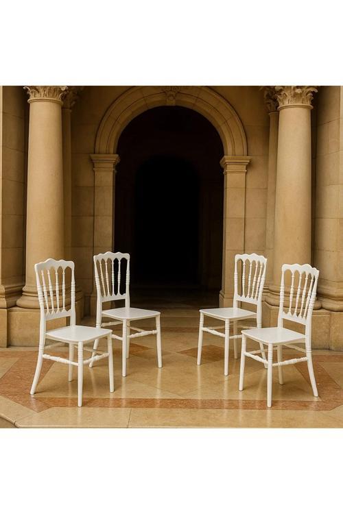 Alin 4 Adet Mutfak Sandalyesi, Yemek, Bahçe, Balkon, Kafe Sandalyesi